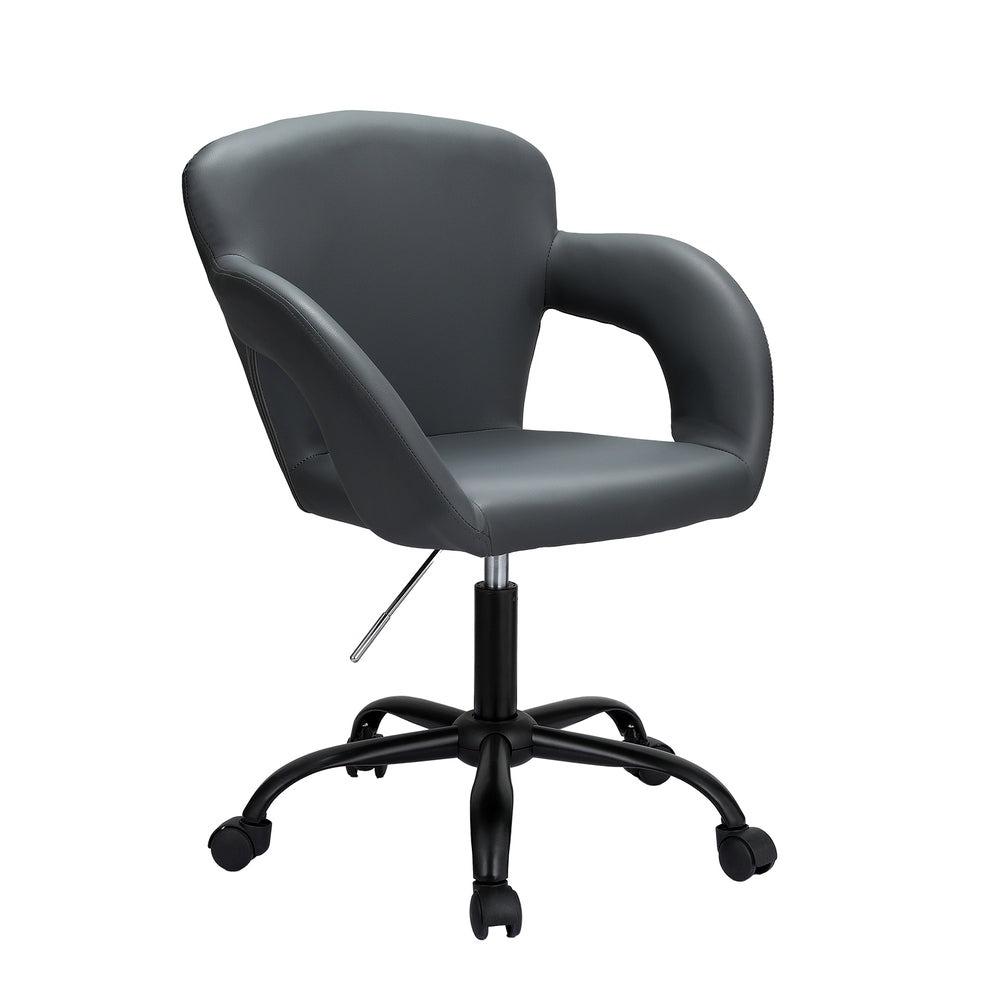 Artiss Office Chair Mid Back Grey-0