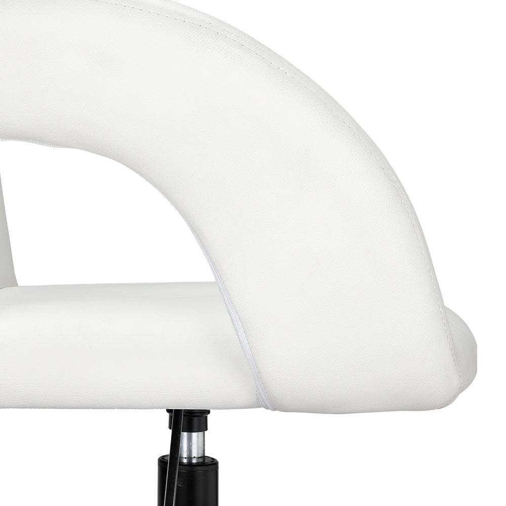 Artiss Office Chair Mid Back White-2