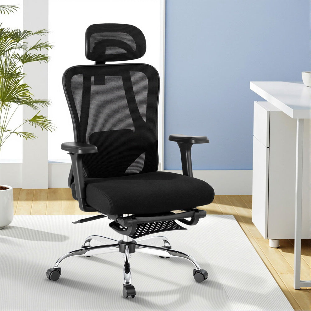 Artiss Ergonomic Mesh Office Chair Black-7