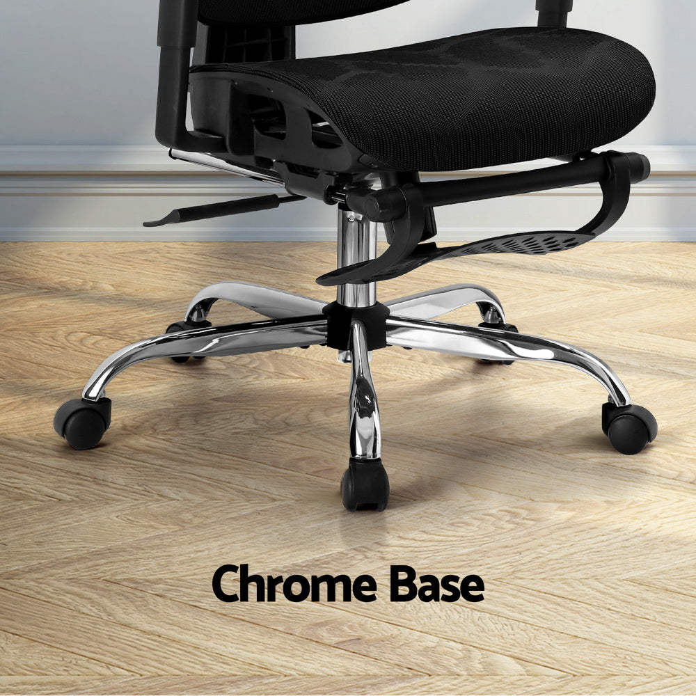 Artiss Ergonomic Office Chair Footrest Black-5