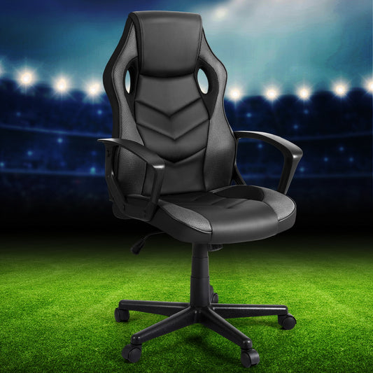 Artiss Gaming Office Chair Computer Chairs Grey-0