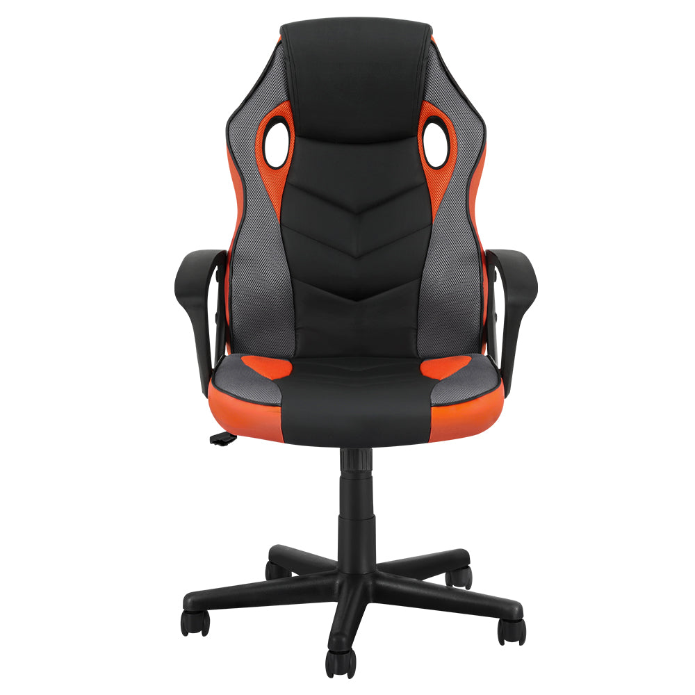 Artiss Gaming Office Chair Computer Executive Racing Chairs High Back Orange-2