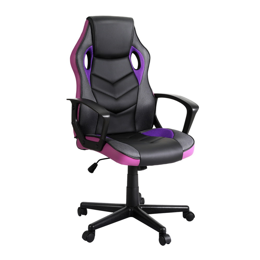 Artiss Gaming Office Chair Computer Chairs Purple-6