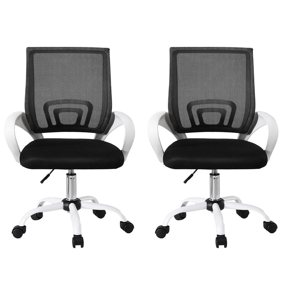 Artiss 2x Office Chair Mesh Computer Gaming Desk Chairs Work Study Mid Back-2