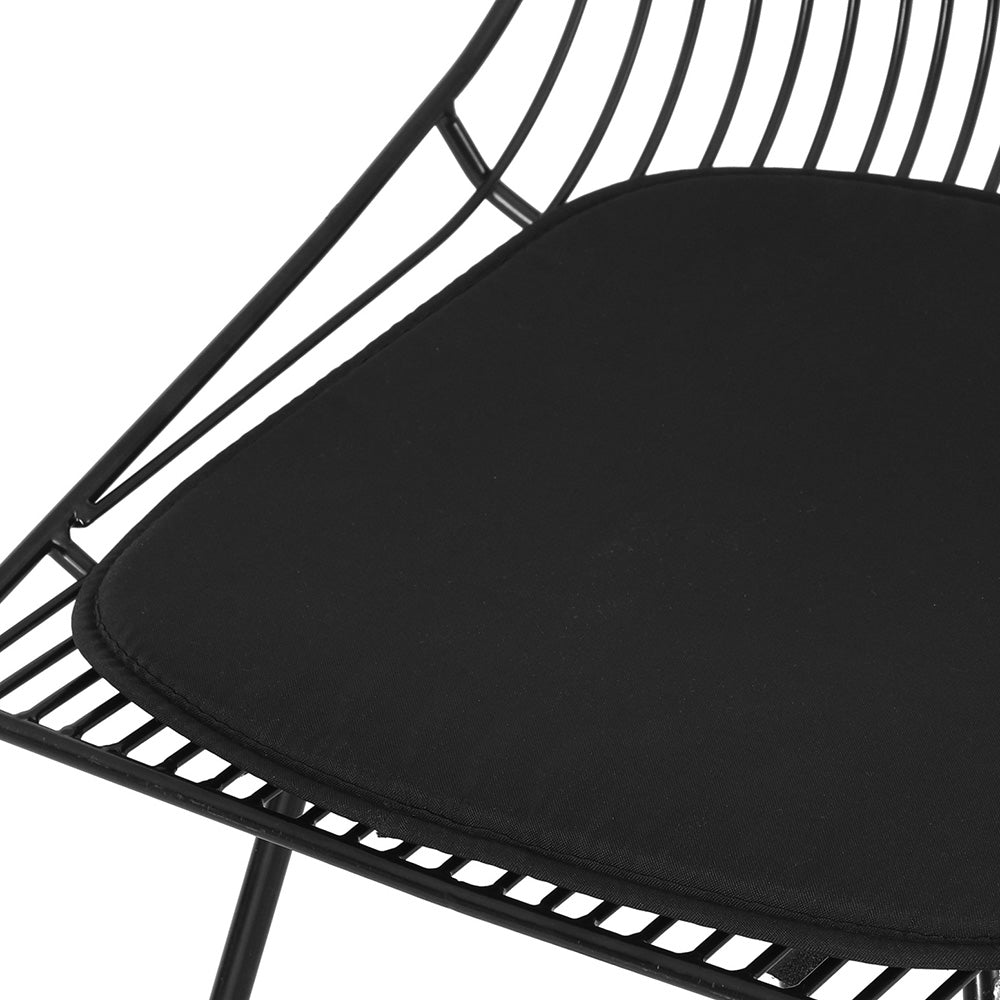 Gardeon 2PC Outdoor Dining Chairs Steel Lounge Chair Patio Garden Furniture-4