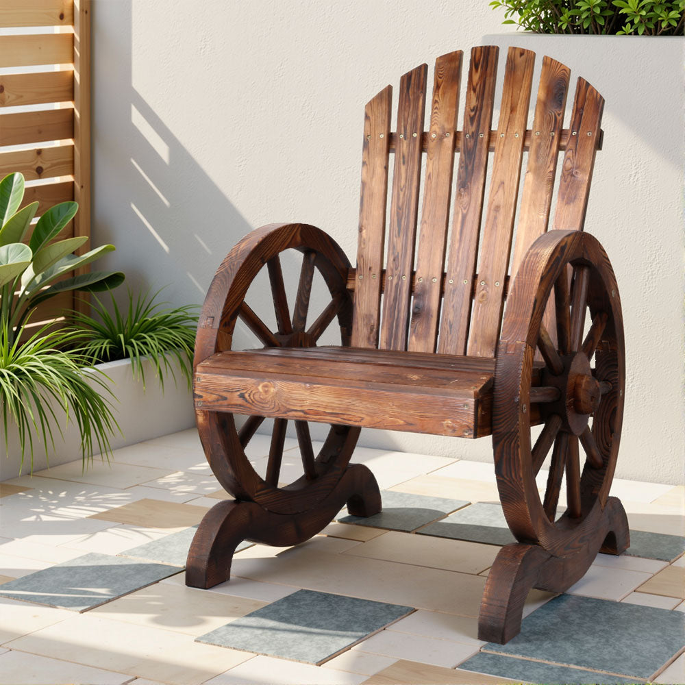 Gardeon Wooden Wagon Chair Outdoor-6