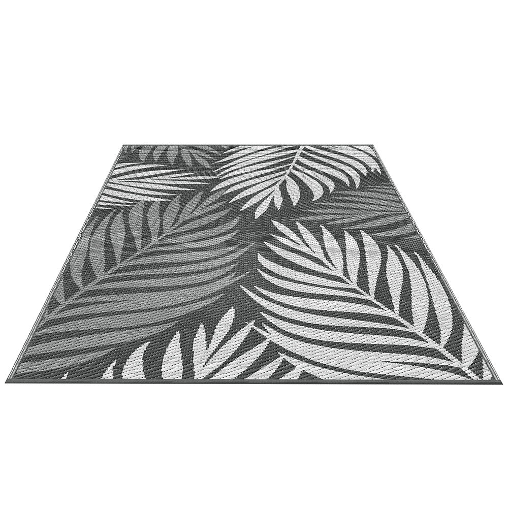 Gardeon Outdoor Rugs 152x244cm Large Carpet Reversible Area Mat PP Dual-Sided Patio Rug Leaf-1