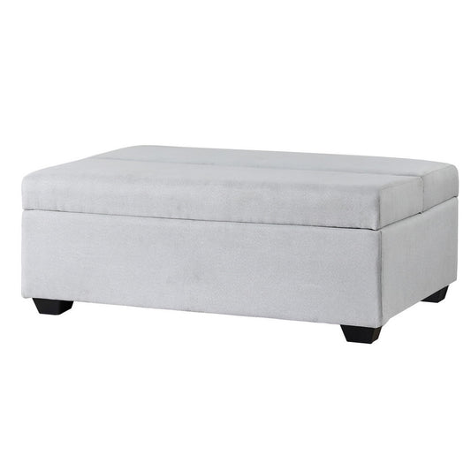 Artiss Ottoman Storage Sofa Bed 112cm Foldable Grey-0