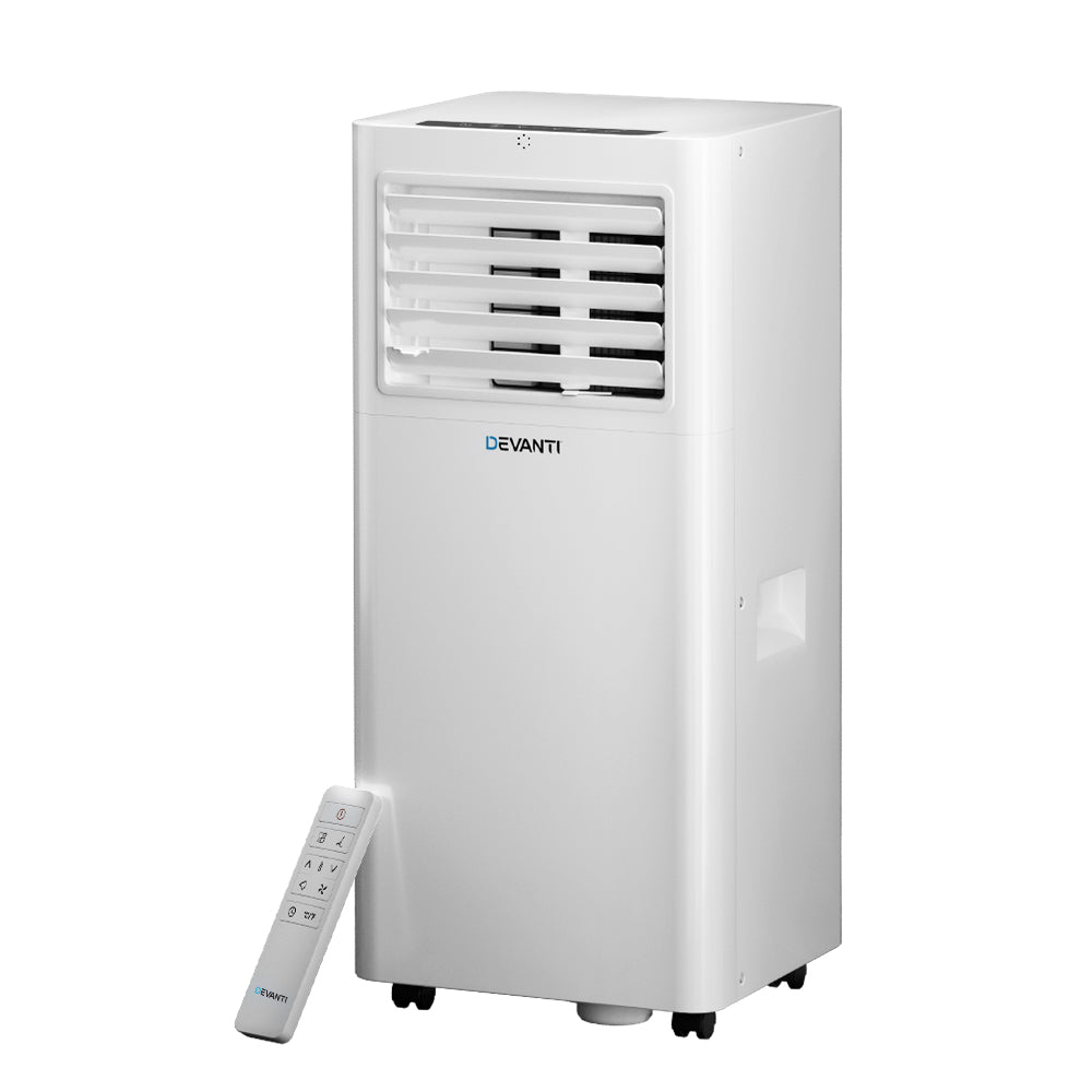Devanti Portable Air Conditioner 7000BTU Cooling Mobile Fan Cooler Dehumidifier-0