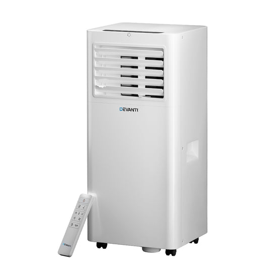 Devanti Portable Air Conditioner 7000BTU Cooling Mobile Fan Cooler Dehumidifier-0