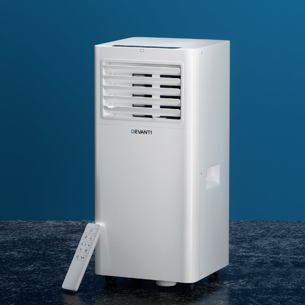 Devanti Portable Air Conditioner 7000BTU Cooling Mobile Fan Cooler Dehumidifier-6