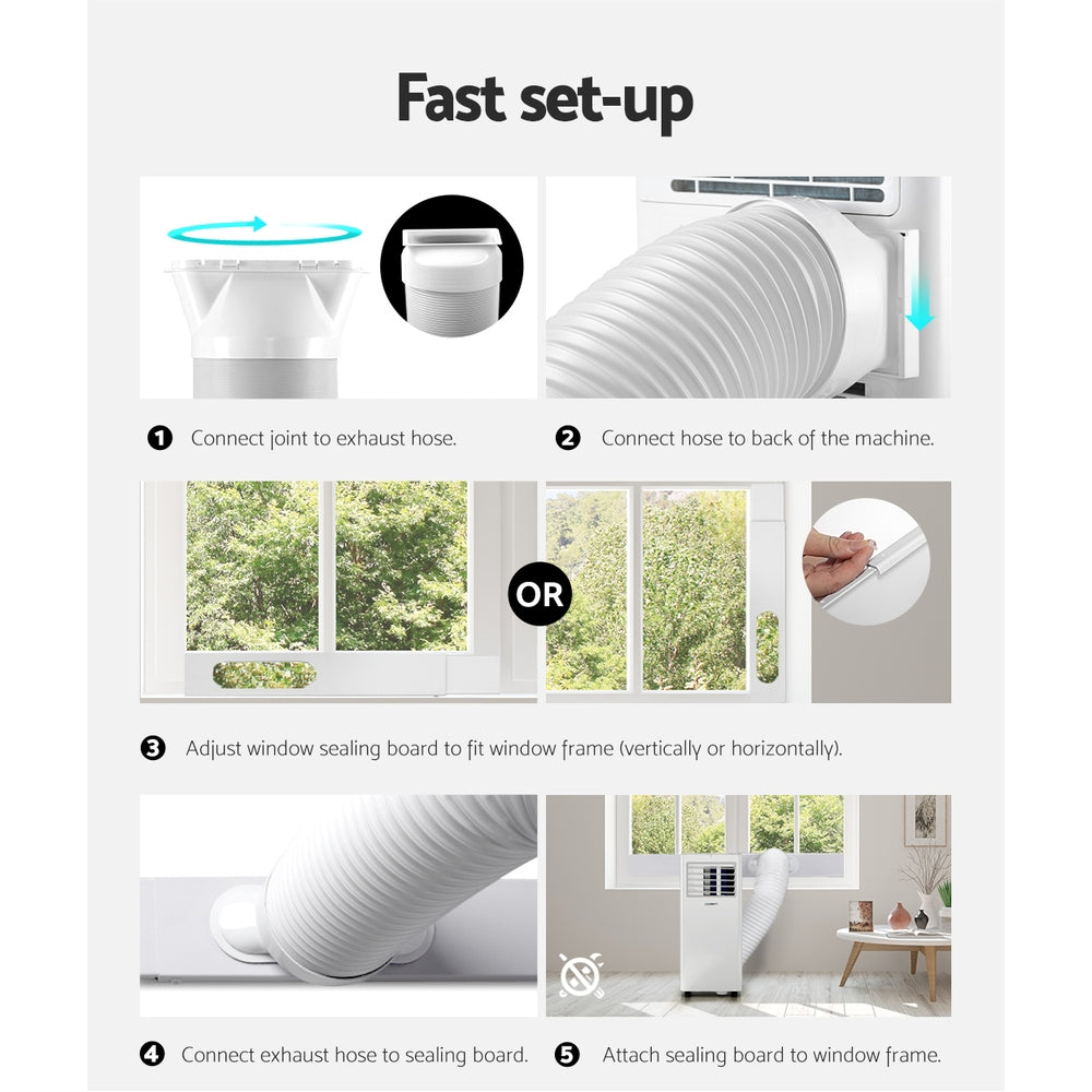 Devanti Portable Air Conditioner 7000BTU Cooling Mobile Fan Cooler Dehumidifier-5