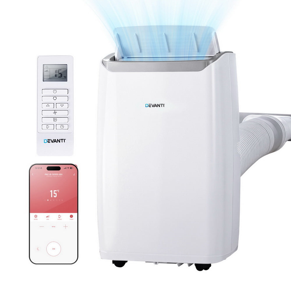Devanti Portable Air Conditioner Dehumidifier Fan 14000BTU-1