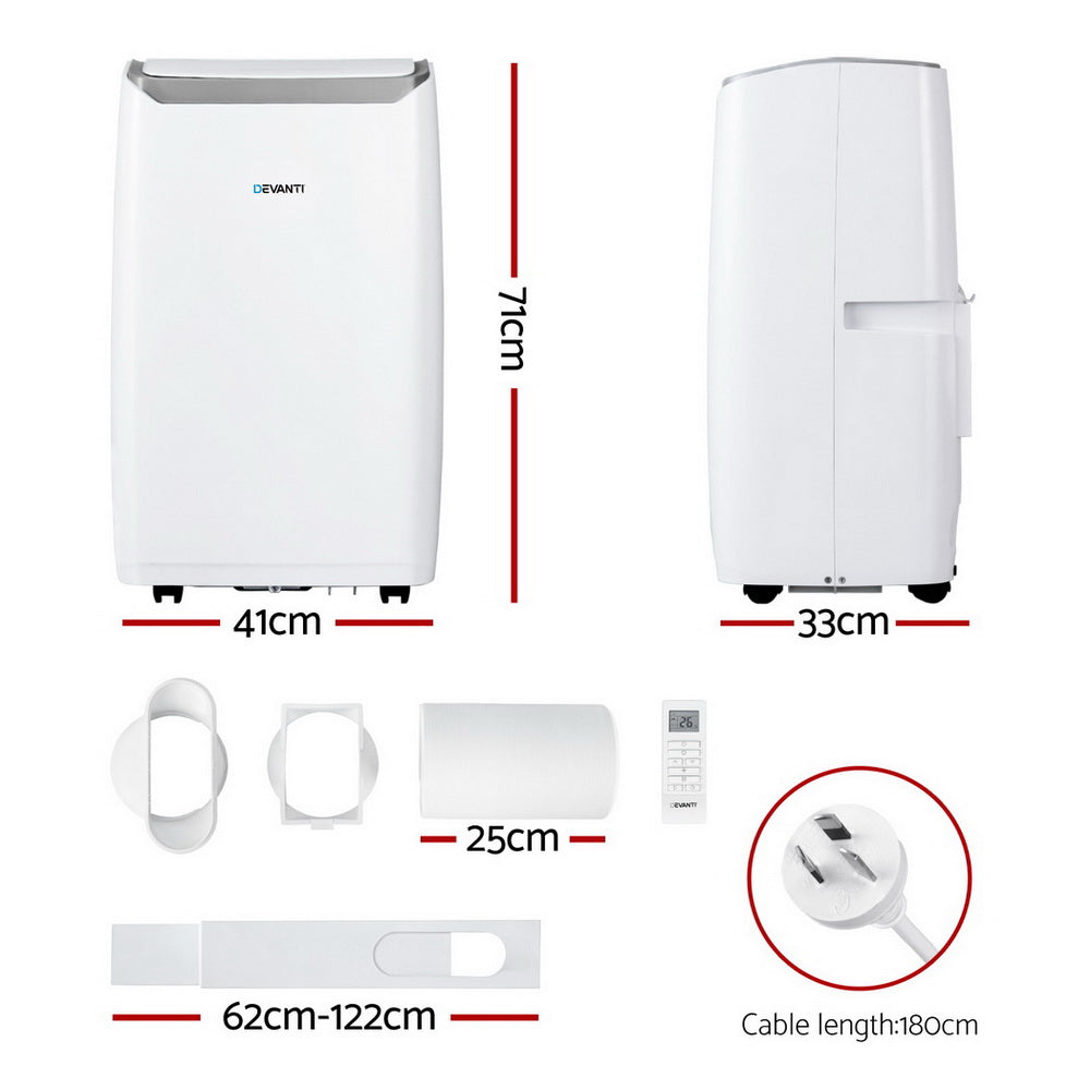 Devanti Portable Air Conditioner Dehumidifier Fan 14000BTU-2