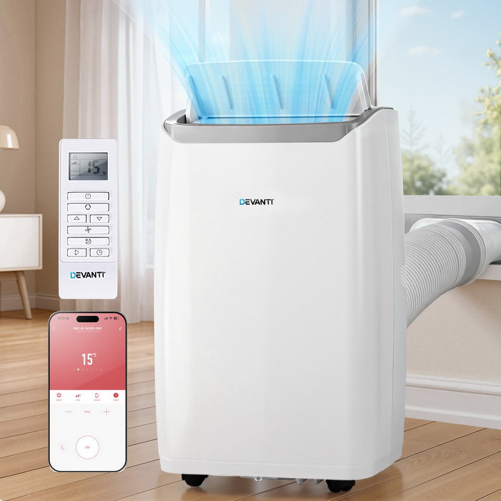 Devanti Portable Air Conditioner Dehumidifier Fan 14000BTU-6