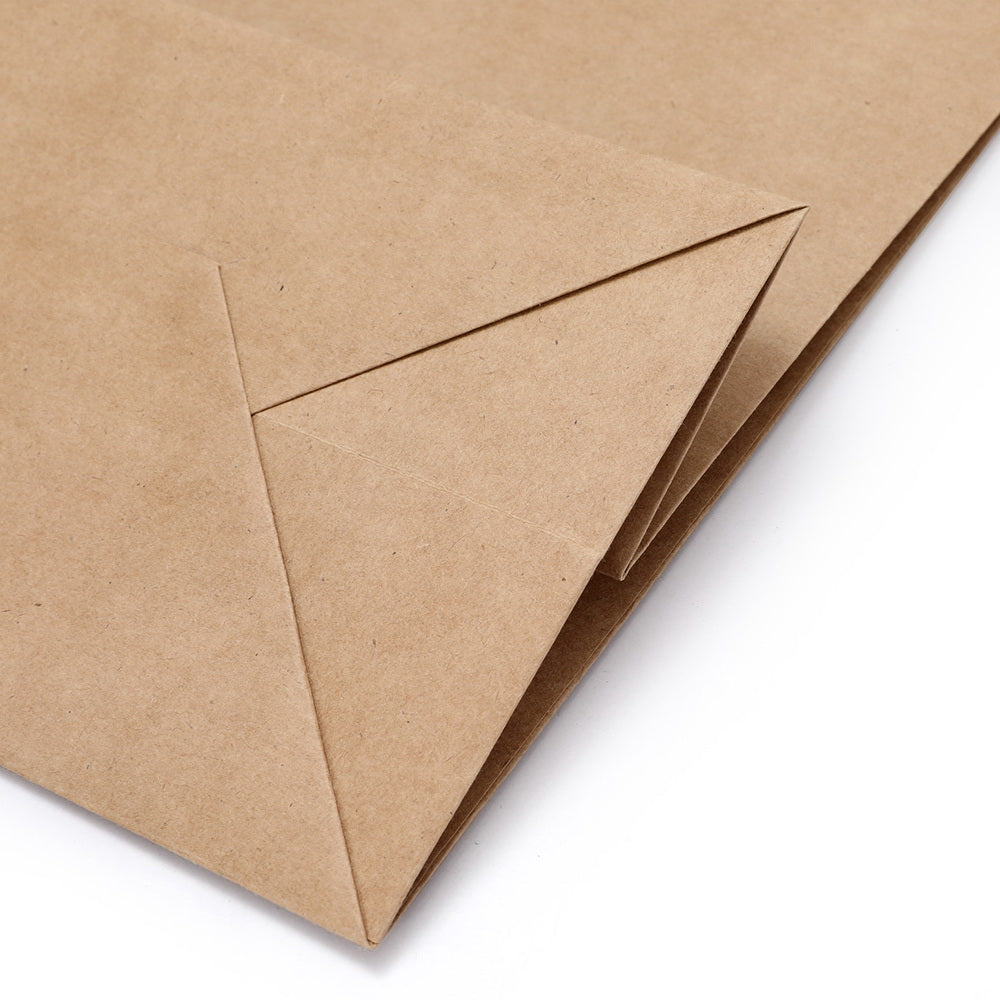 100pcs Bulk Kraft Paper Bags Pack Brown Shopping Retail Gift Bags Reusable Brown-2