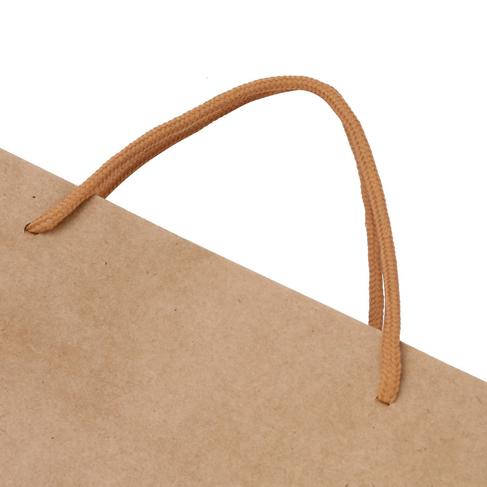 100pcs Bulk Kraft Paper Bags Pack Brown Shopping Retail Gift Bags Reusable Brown-3