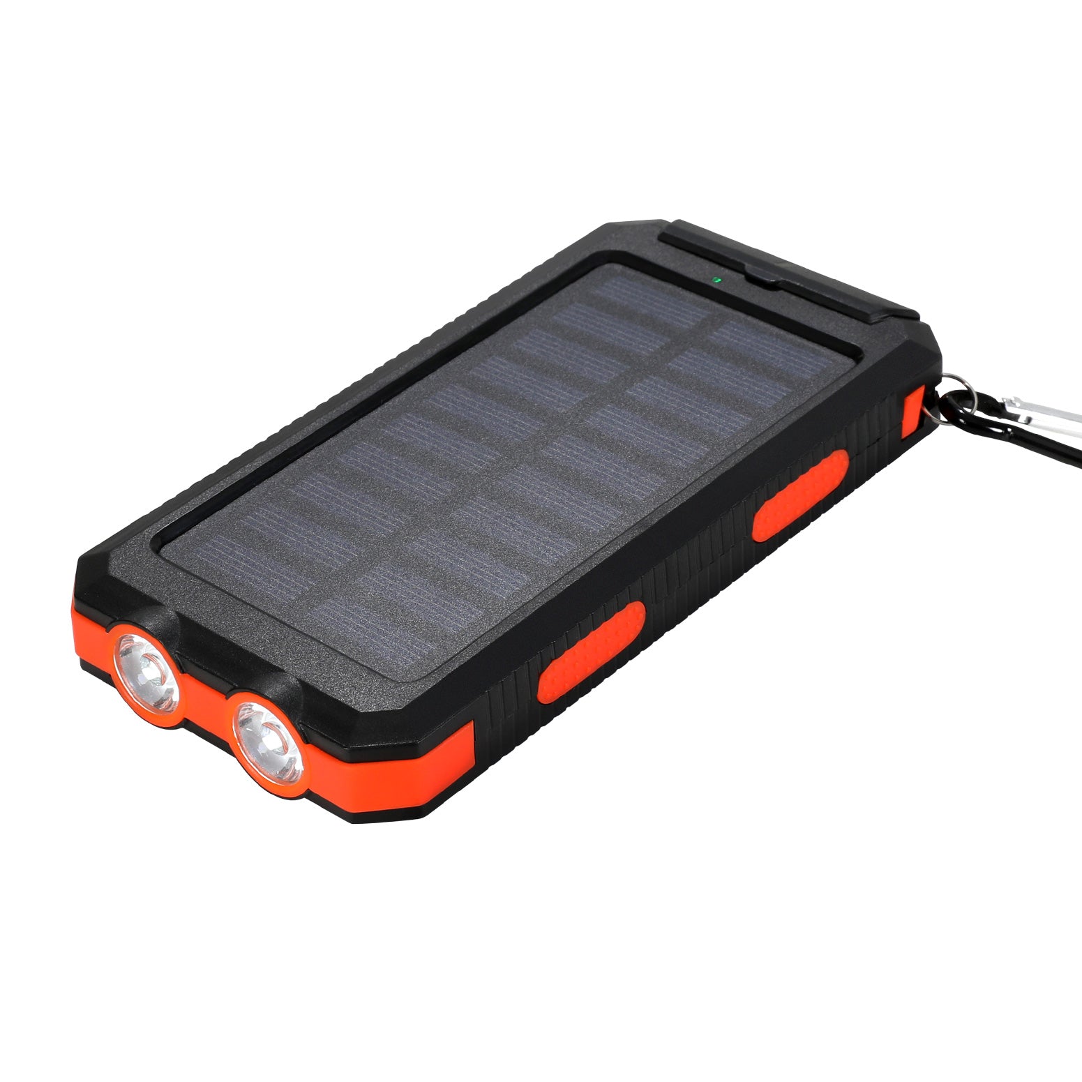 10000mAh Portable Solar Power Bank External Battery Dual USB Phone Charger Light-0