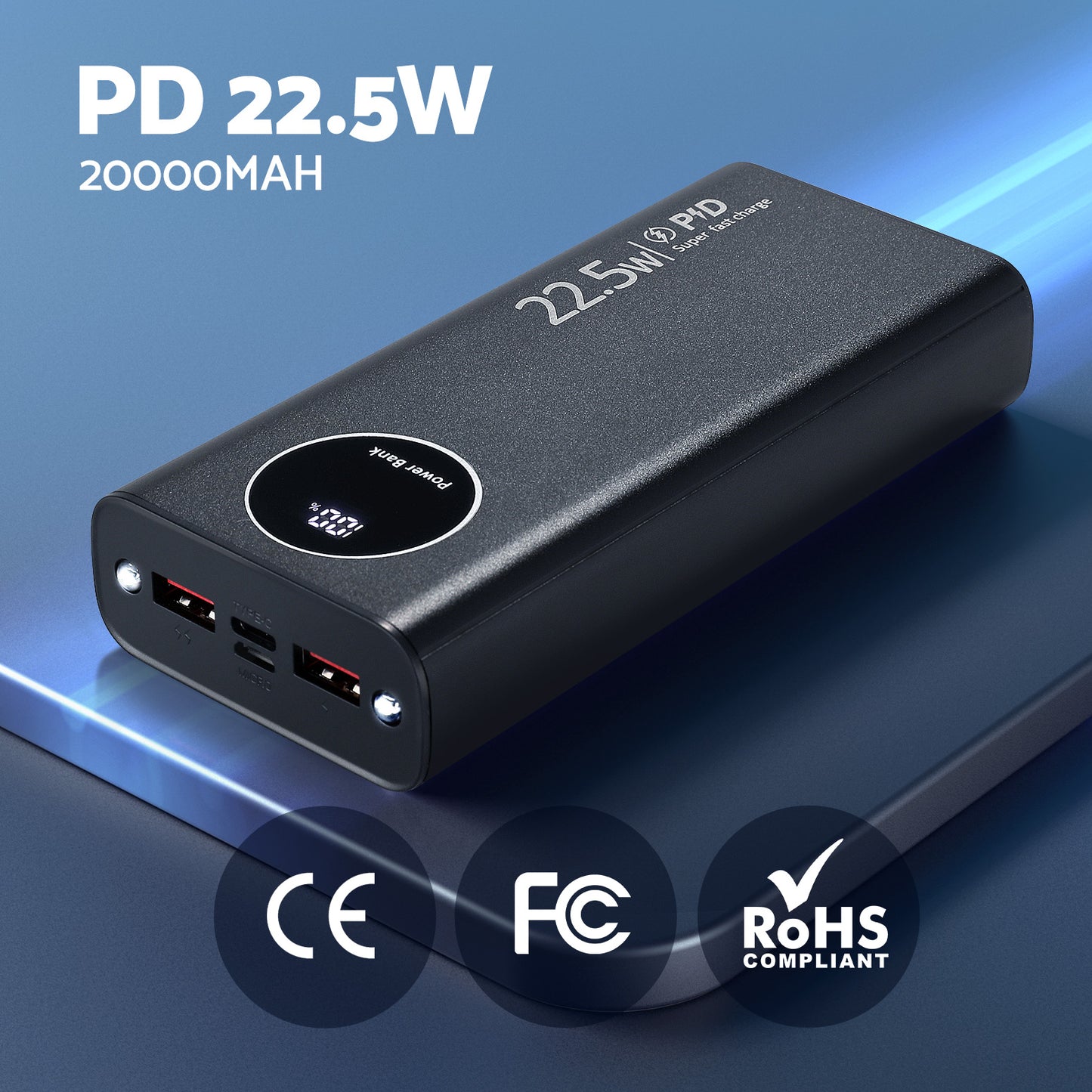20000mAh Portable Power Bank PD22.5W Quick Charging Fast Charger Phone Battery-3