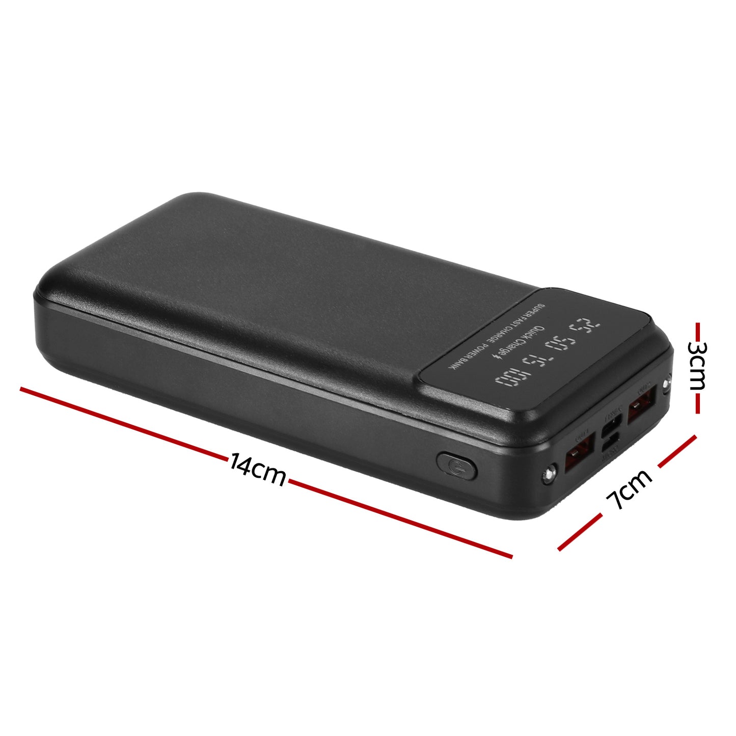 20000mAh Portable Power Bank PD22.5W Quick Charging Fast Charger for Phone Black-1
