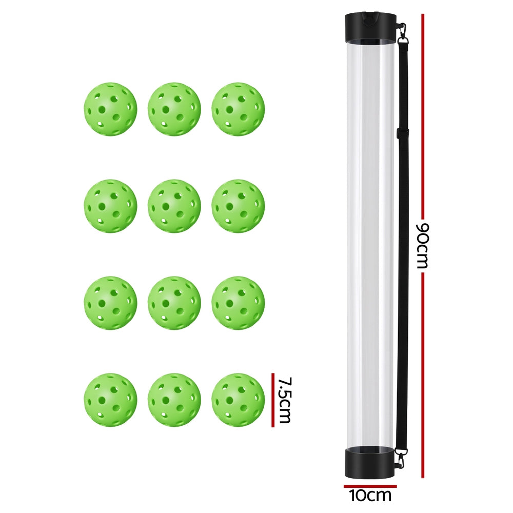 Everfit 12PC Pickleball Collector Set Multi-Ball Retriever Portable Storage Adjustable Strap-1