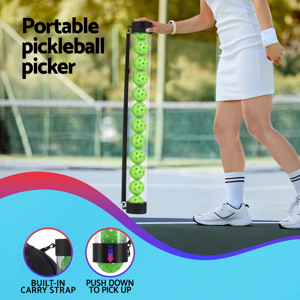 Everfit 12PC Pickleball Collector Set Multi-Ball Retriever Portable Storage Adjustable Strap-3
