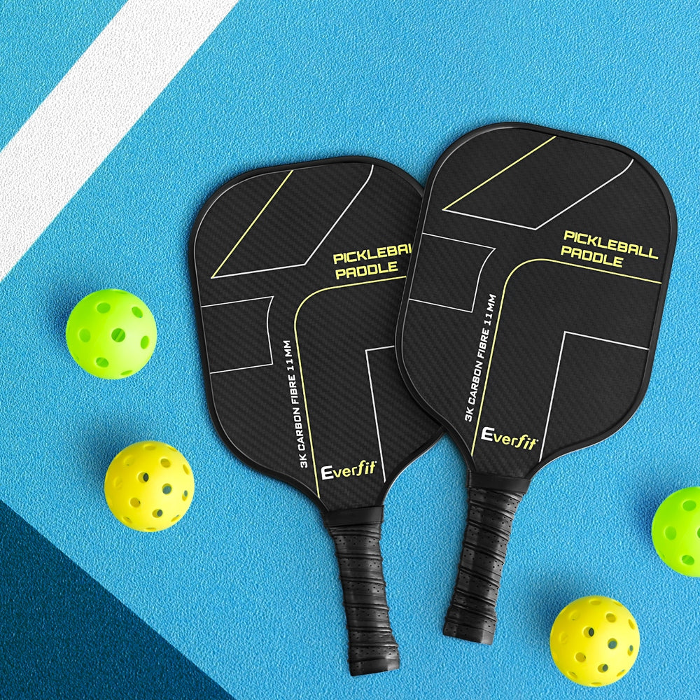 Everfit 2PCS Pickleball Paddles Set Outdoor Pickle Balls Rackets with Cover Bag Training-6
