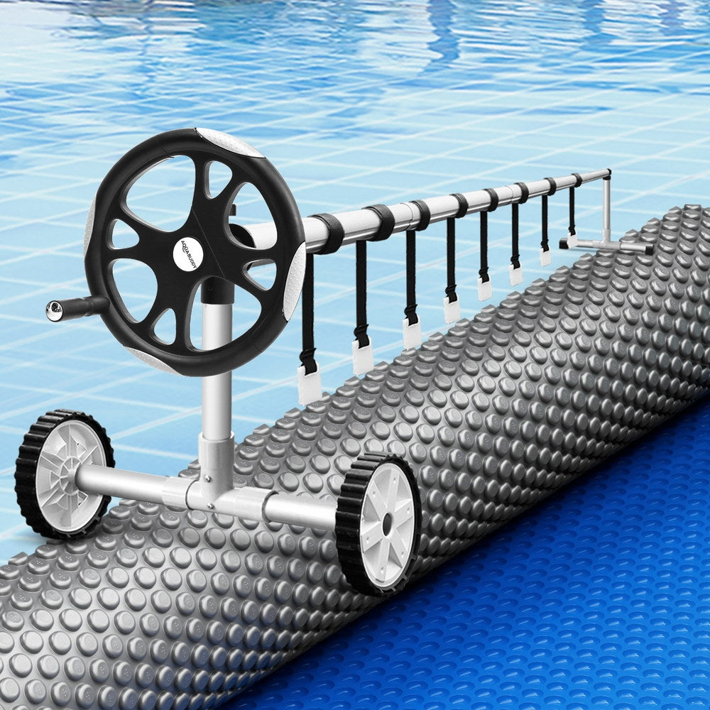 Aqua Buddy Pool Cover 600 Micron Solar Heat Blanket LDPE 10.5x4.2m w/ 5.55m Roller-6