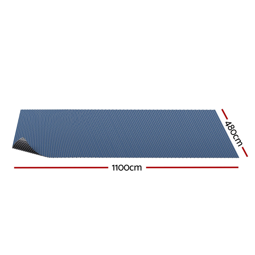 Aqua Buddy Pool Cover 600 Micron 11x4.8m Swimming Pool Solar Blanket Blue Black-1