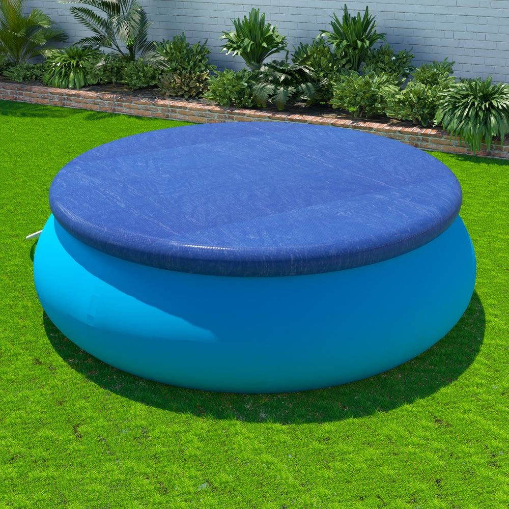 Aquabuddy Pool Cover Fit 2.44m Round Above-ground Ring Swimming Pool Blanket Blue-6