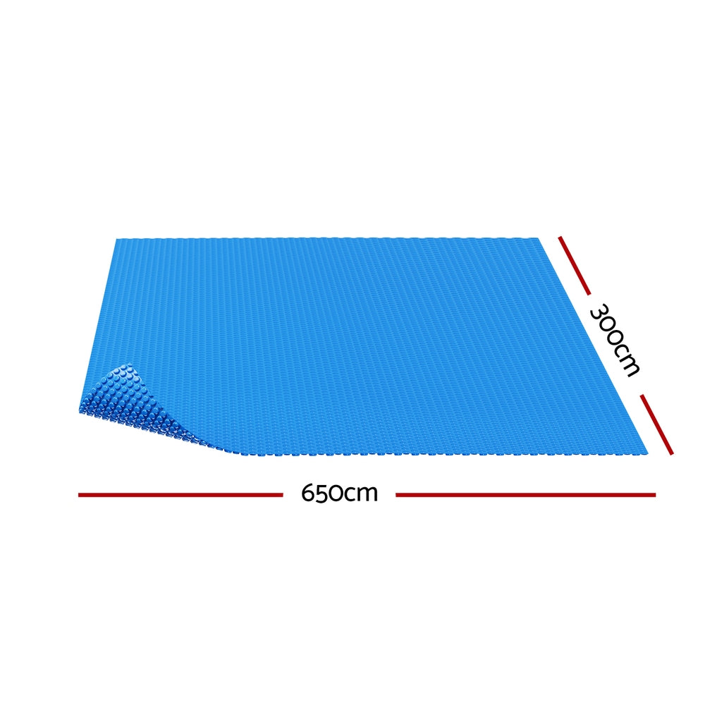 Aquabuddy Pool Cover 600 Micron 6.5x3m Swimming Pool Solar Blanket Blue-1