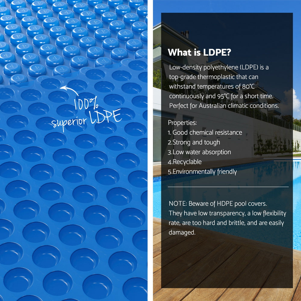 Aqua Buddy Pool Cover 600 Micron 7x4m w/ Roller 4m Swimming Pools Solar Blanket-5