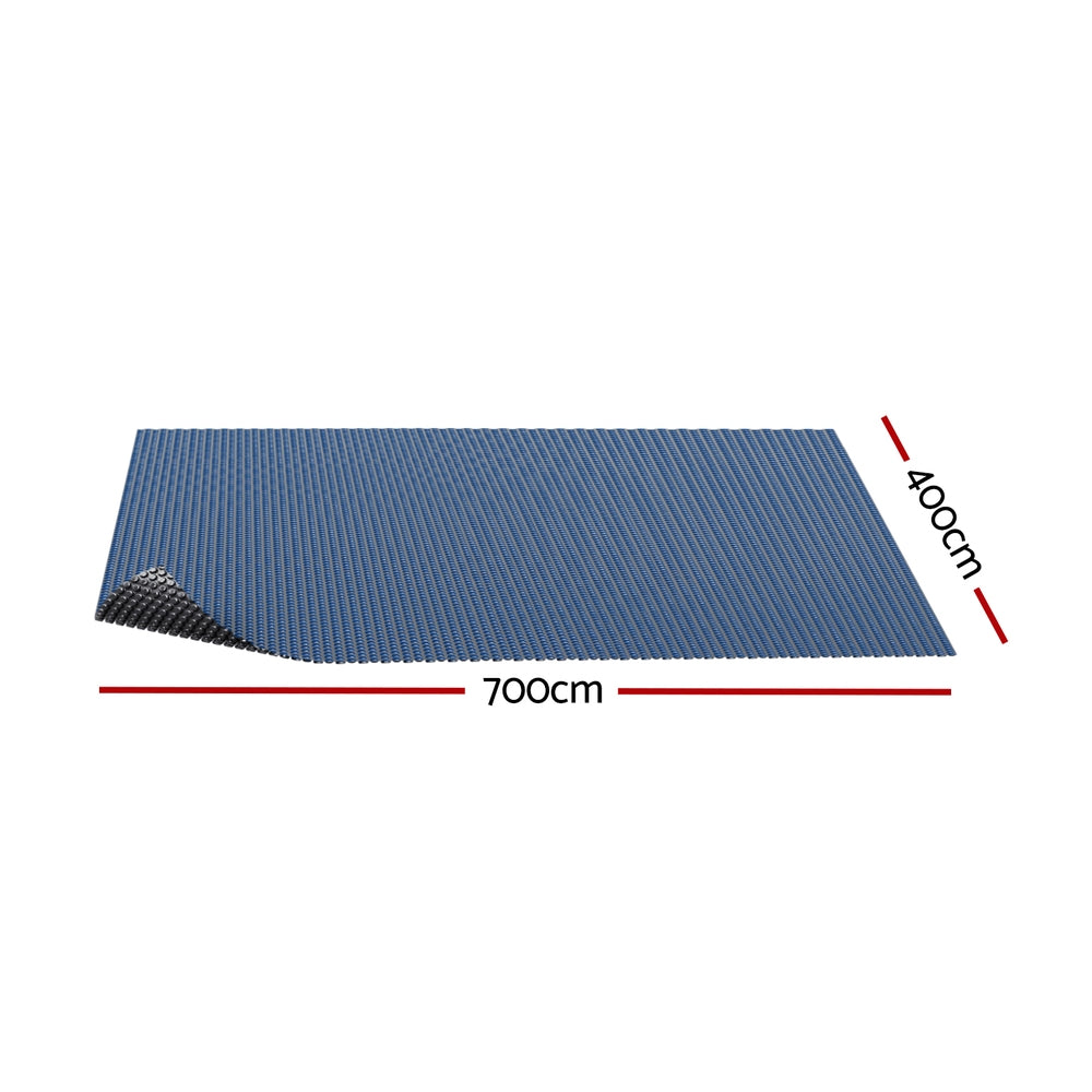 Aqua Buddy Pool Cover 600 Micron 7x4m Swimming Pool Solar Blanket Blue Black-1