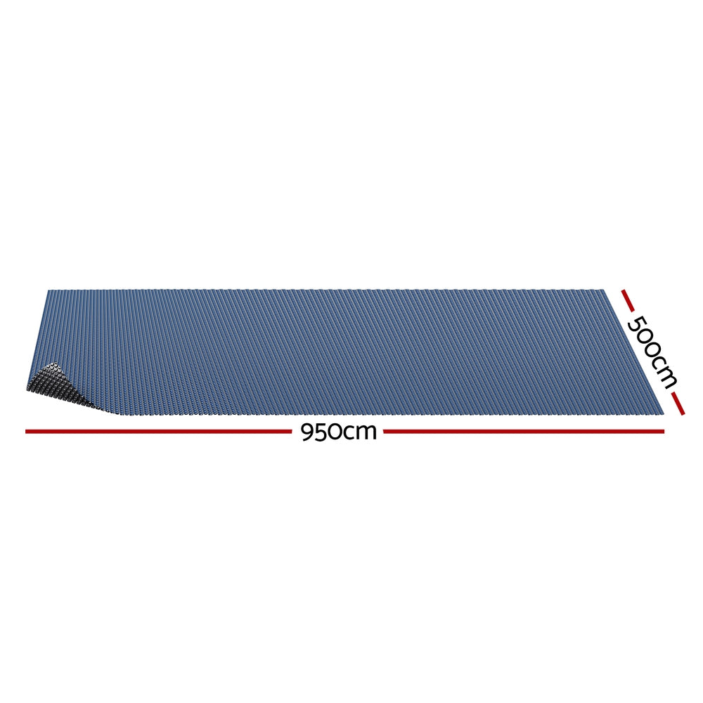 Aquabuddy Pool Cover 600 Micron 9.5x5m Swimming Pool Solar Blanket Blue Black-1