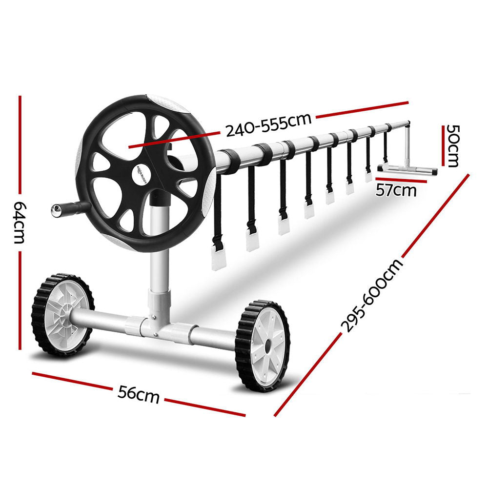 Aquabuddy Pool Cover Roller 5.5m Adjustable Swimming Pool Solar Blanket Reel-1