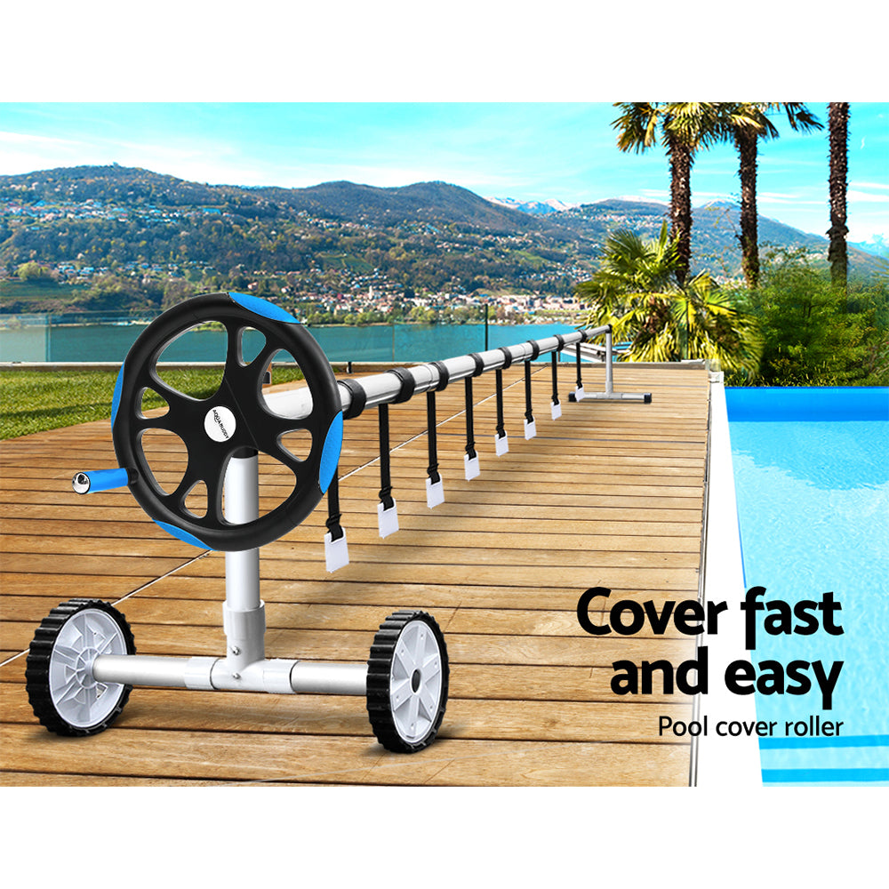 Aquabuddy Pool Cover Roller 5.5m Adjustable Swimming Pool Solar Blanket Reel Blue-4