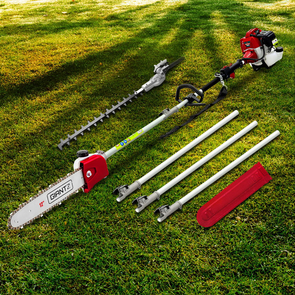 Giantz 62CC Pole Chainsaw Hedge Trimmer 12in Chain Saw 4.3m Long Reach-0