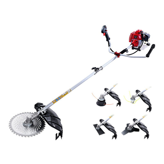 Giantz  Pole Chainsaw 5in1 Petrol Circular Saw Hedge Trimmer Cutter Whipper Snipper-0