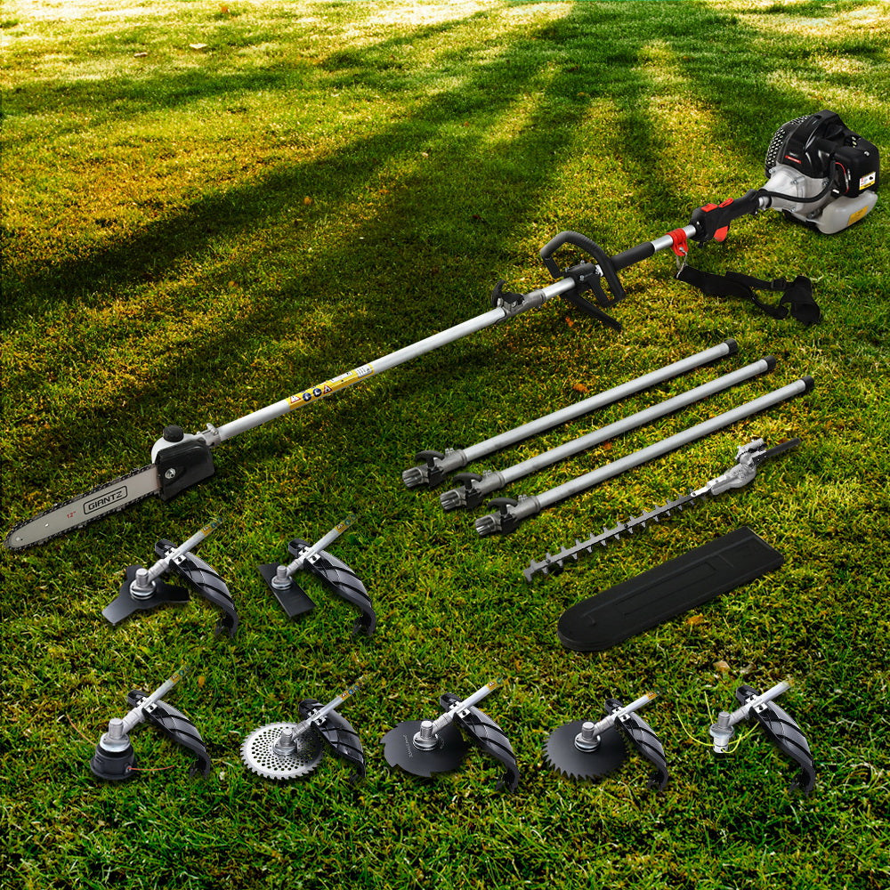 Giantz Pole Chainsaw Hedge Trimmer Brush Cutter Whipper Snipper 9 IN 1 MultiTool-0