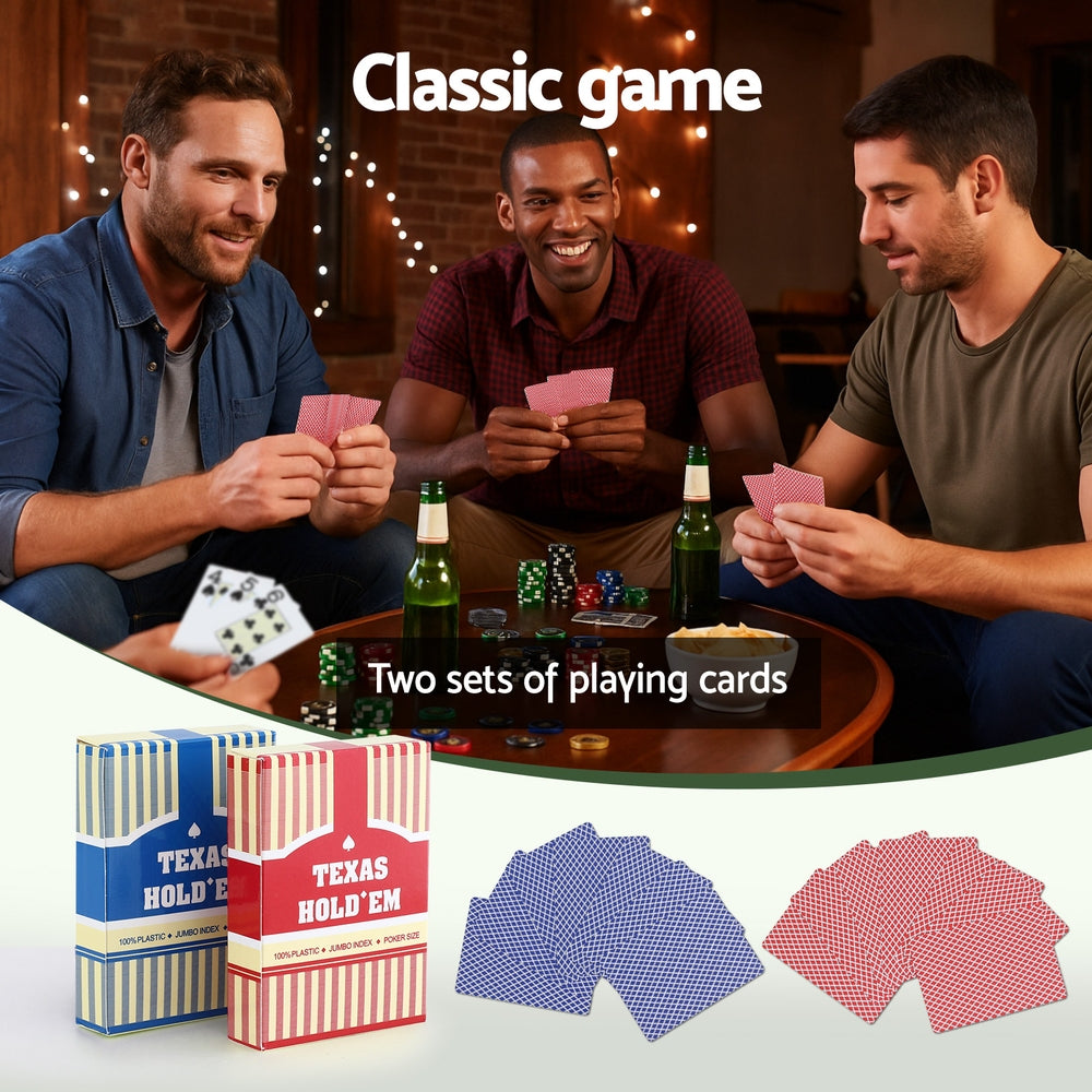 Poker Chip Set 500PC 14g Chips Casino Gambling Party Game Dice Cards-5