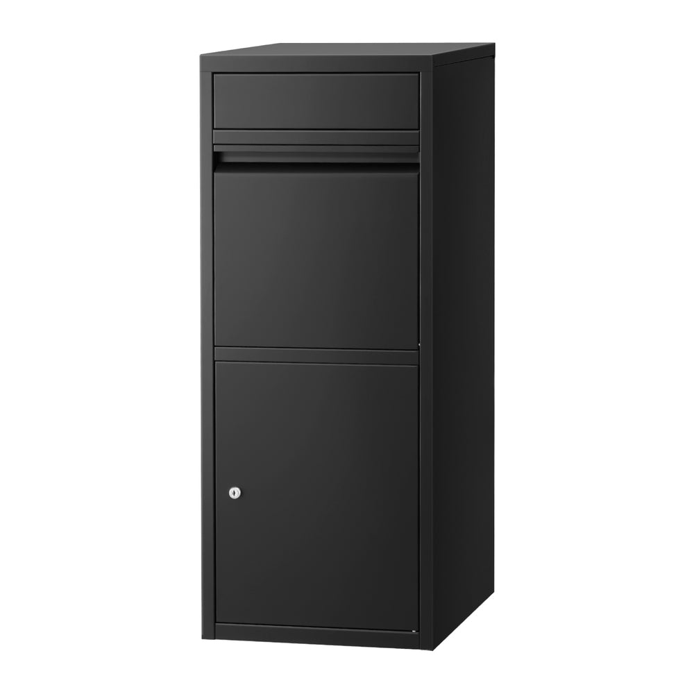 Gardeon Parcel Letterbox Drop Box Package Mailbox Black-0