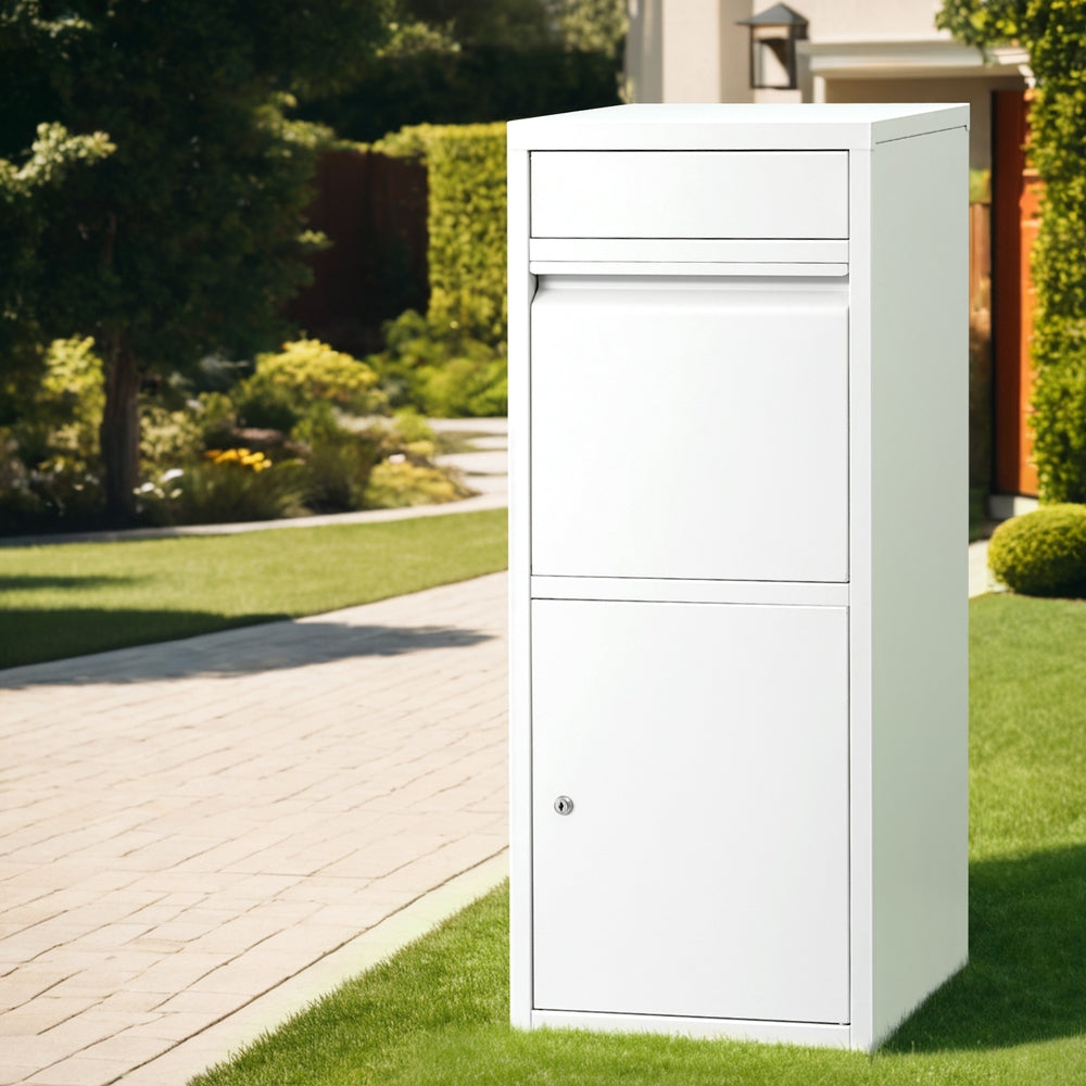 Gardeon Parcel Letterbox Drop Box Package White-6