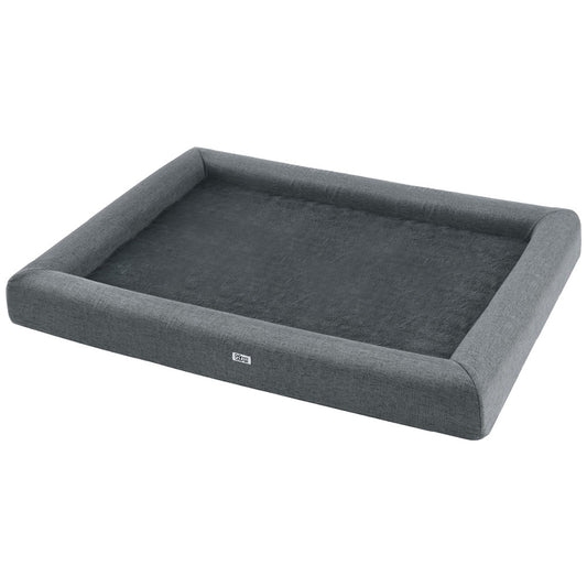 i.Pet Pet Bed Dog Cat Extra Large Calming Soft Sofa Cushion Egg Crate Washable Grey-0