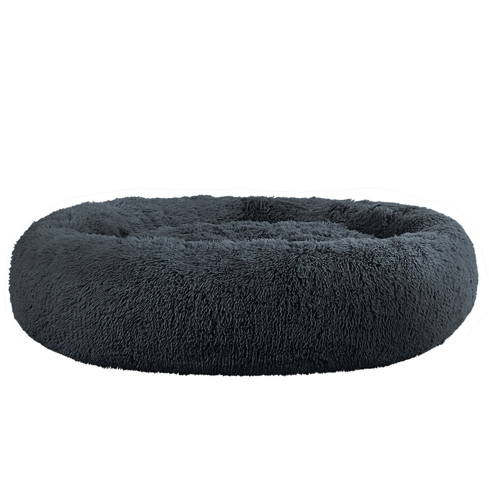 i.Pet Pet Bed Dog Cat 110cm Calming Extra Large Soft Plush Dark Grey-0