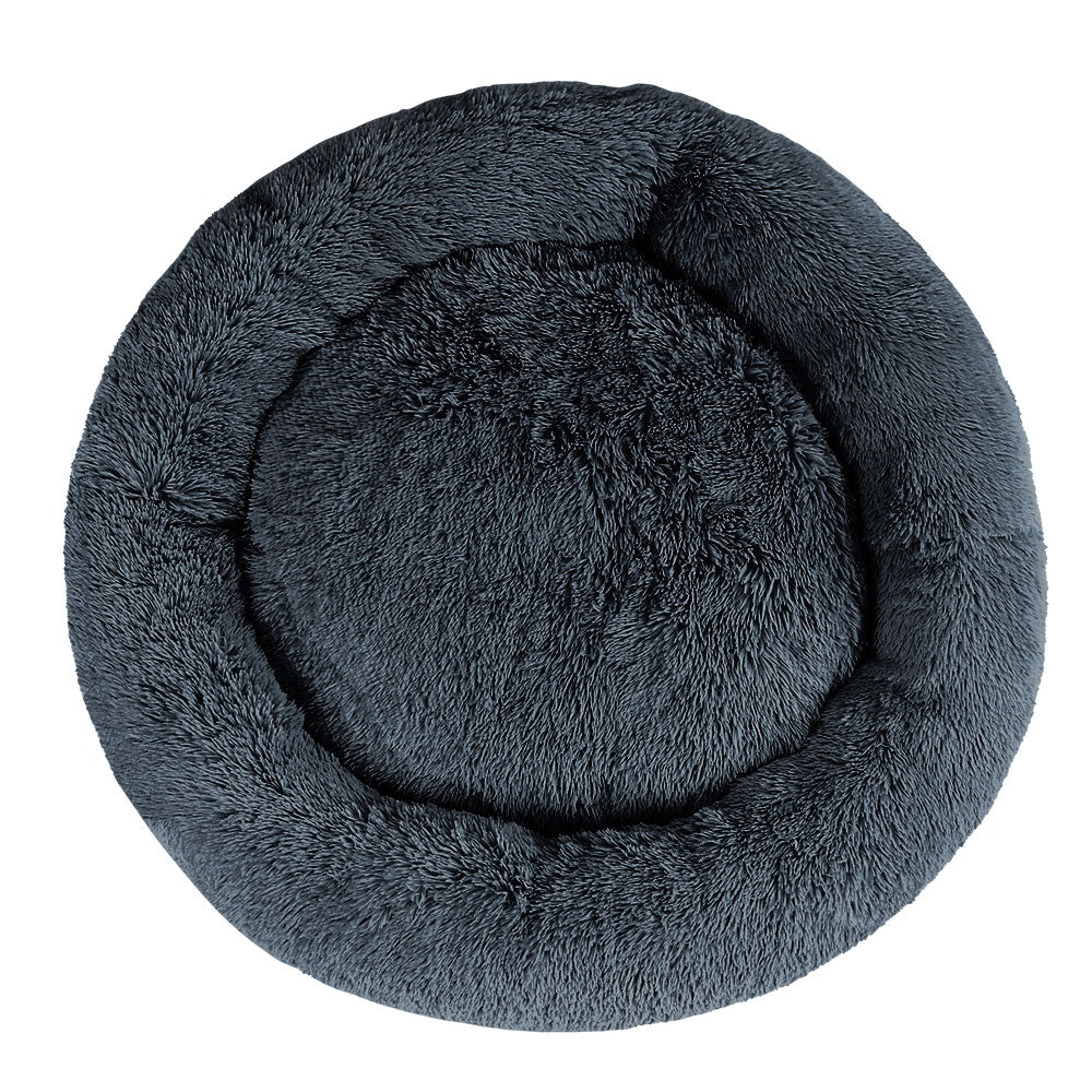 i.Pet Pet Bed Dog Cat 110cm Calming Extra Large Soft Plush Dark Grey-2