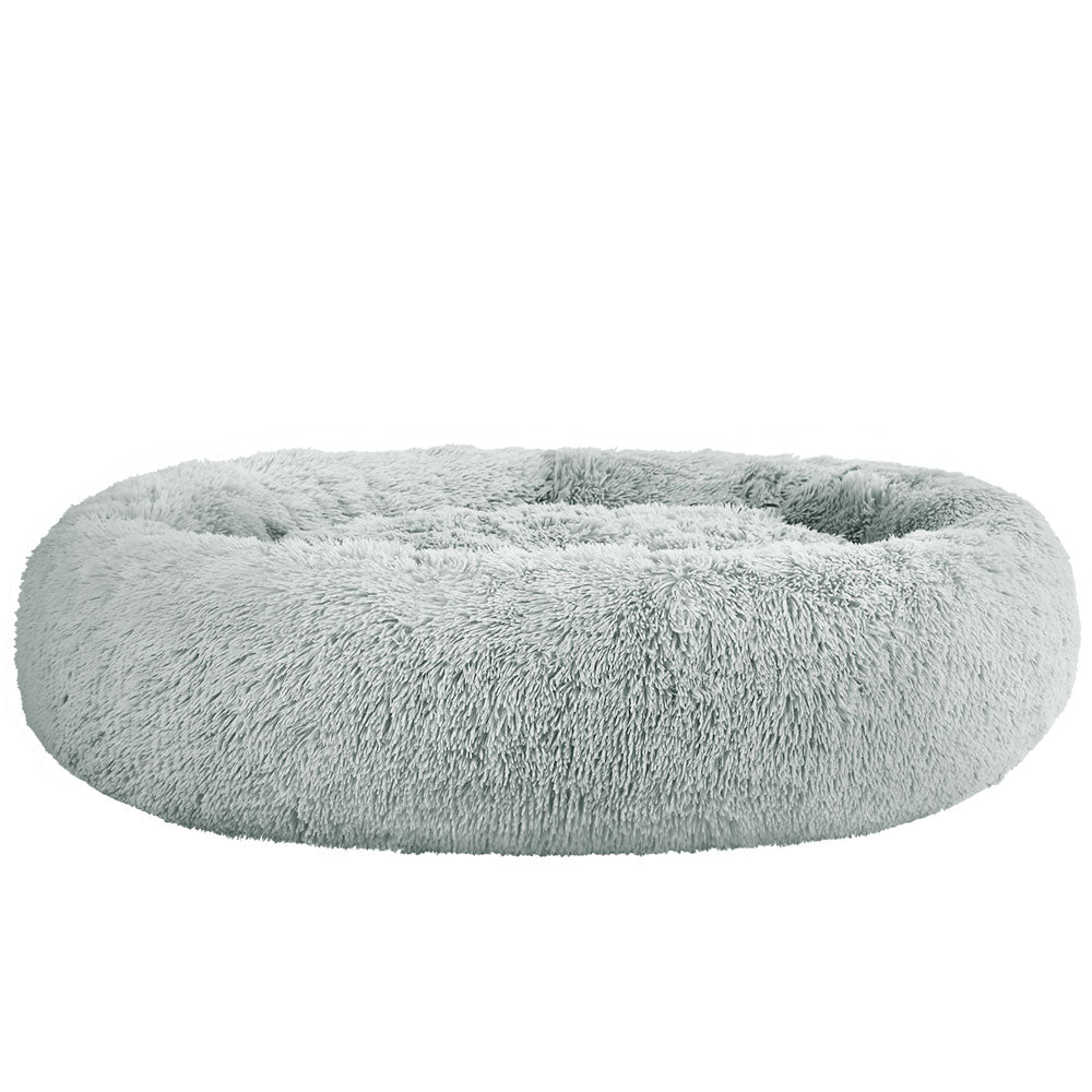 i.Pet Pet Bed Dog Cat 110cm Calming Extra Large Soft Plush Light Grey-0