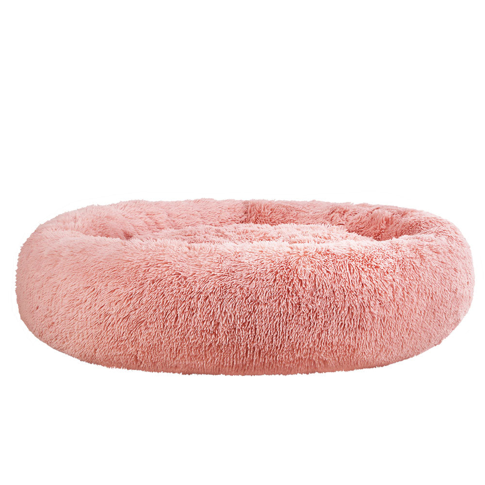 i.Pet Pet Bed Dog Cat 110cm Calming Extra Large Soft Plush Pink-0