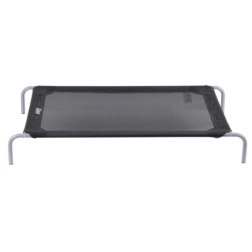 i.Pet Pet Dog Bed Elevated Trampoline Durable Raised Heavy Duty Large Dogs 90x137cm Black-2