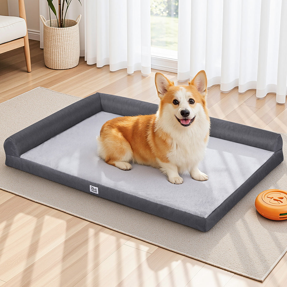 i.Pet Pet Bed Plush Soft Cushion Egg Crate Large Sofa Platform Removable Washable-6