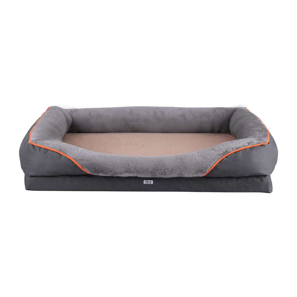 i.Pet Pet Bed Orthopedic Washable Dog Bed Plush Fleece Sofa Cushion Mat-2
